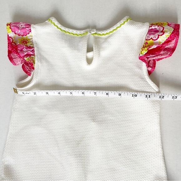 EMILY ROSE Green Snail White Girl’s Blouse Top - Size 7 - Picture 8 of 10